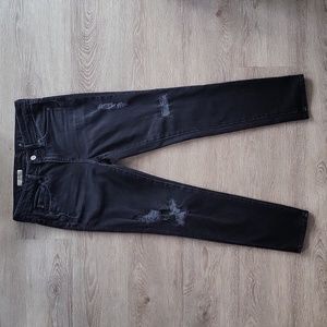AG Adriano Goldschmied The Beau Slouchy Skinny Black Jeans 26